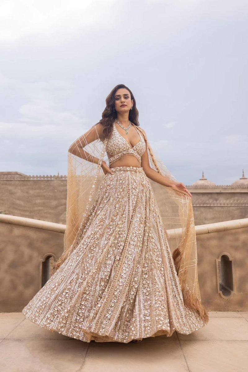 Champagne Party Wear Gown