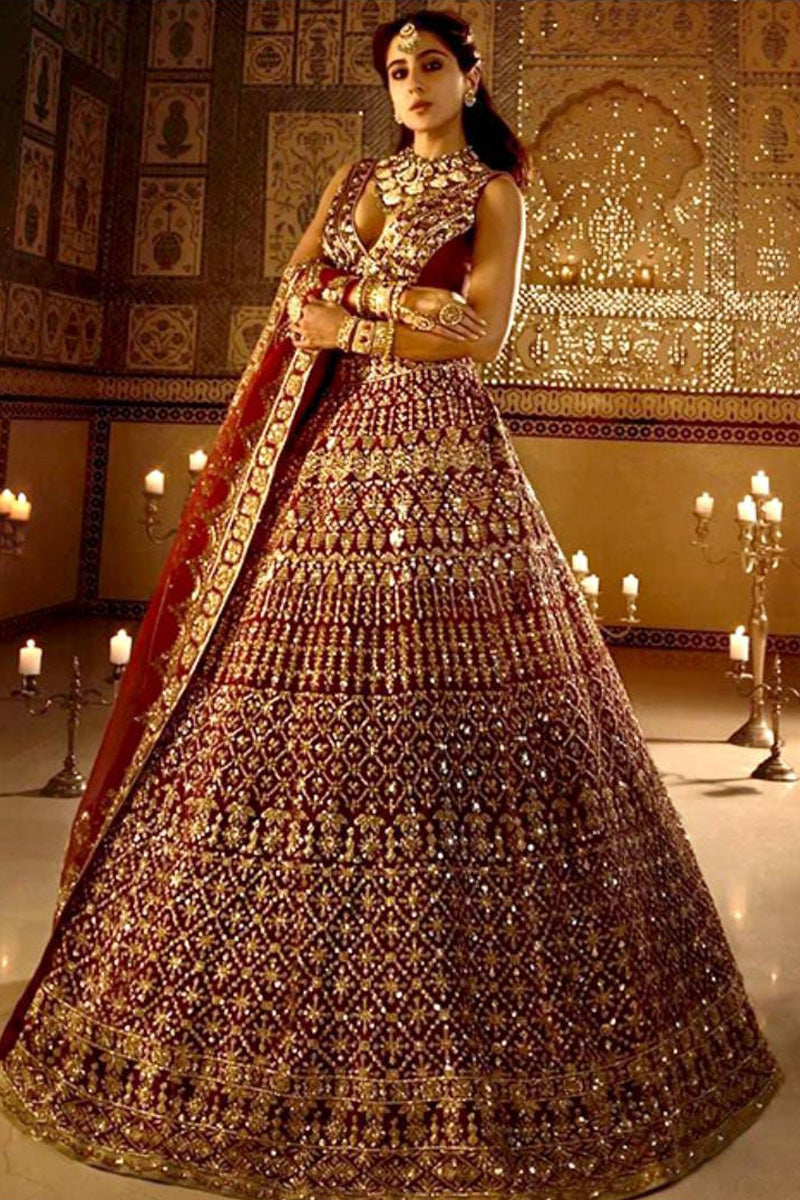 Royal Brown Designer Lehenga